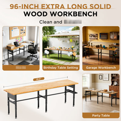 Solid Wood Standing Desk
