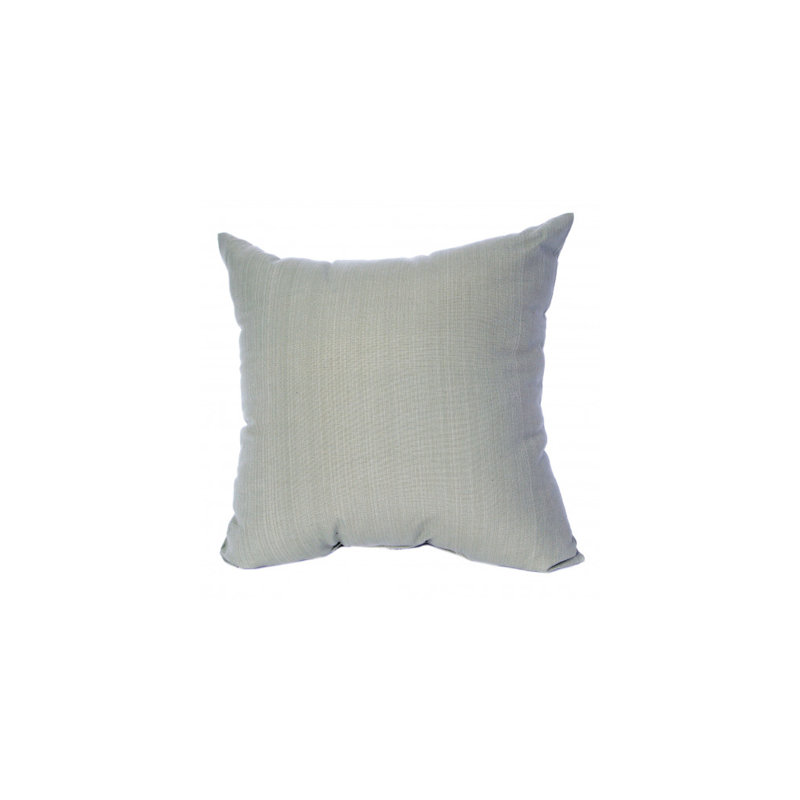 Housse de coussin Ajibola, Gris, 26 po x 26 po, Polyester/ bourre en polyester