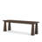 Kendrich Rectangular Dark Brown Solid Wood Bench