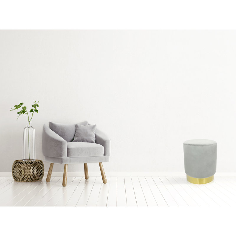 Fleury Metal Accent Stool, Grey