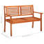 Tomita Solid Wood Eucalyptus Outdoor Bench-2102462158