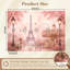 Papier peint adhésif peler et coller romantique rose scène de Paris Tour Eiffel carrousel mural H 100 po x l 144 po amovible papier adhésif mural en PVC pour le salon de la chambre bureau à domicile-1714802365