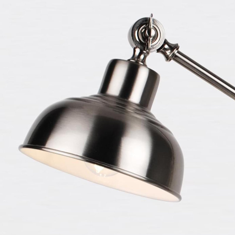 Larosa Metal Table Lamp, Satin Nickel