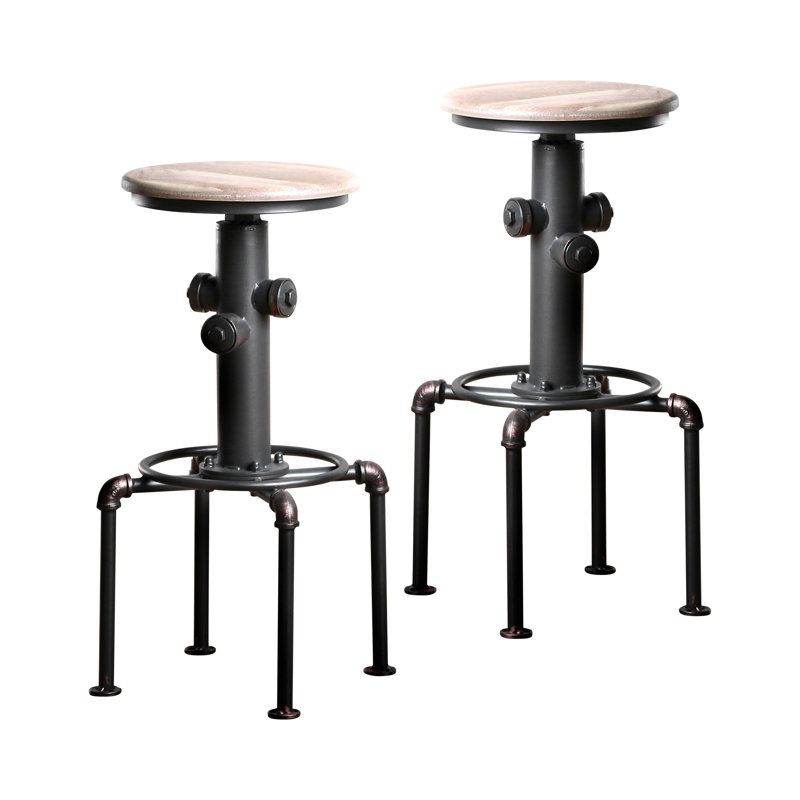 Peres Swivel Counter Stool with Metal Frame