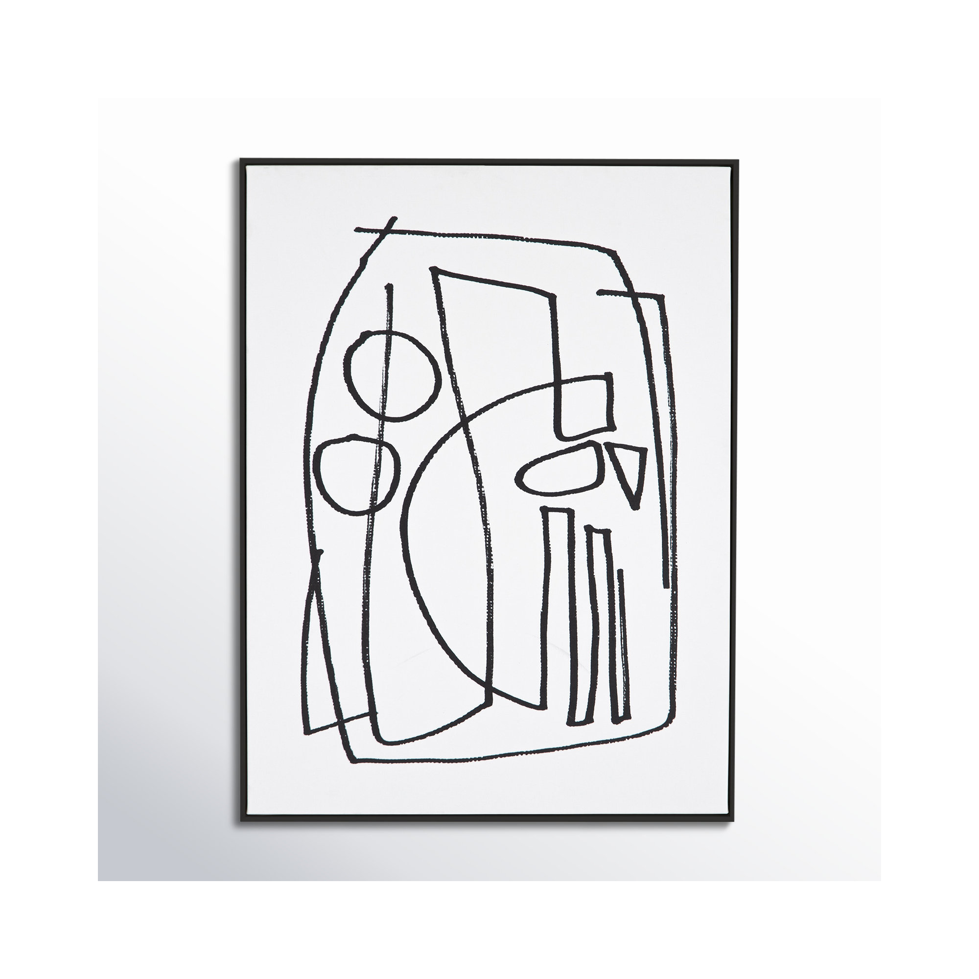 Stark 2 by Dan Hobday, Black Floater Framed, 32" H x 24" W x 2" D