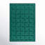 Rectangle Loretto Geometric Hand Loomed Wool Area Rug in Green-634904545