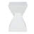 All Weather MGO X Design Side Table - Stylish White Indoor Outdoor Table For Home, Garden, Balcony, 18 Inches Height, 12.5 Inches Square Base