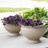 Cyren 15" x 15" x 11.5" Round Polyresin Outdoor Planter Pot - Set of 4-502734442-502734440