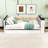 Wooden Daybed with Trundle, Storage Shelves and USB Port-952849139
