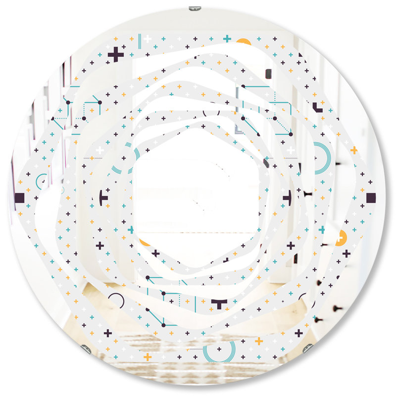 Miroir mural Whirl, H 31,5 po x l po