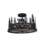 3 - Light Semi Flush Mount