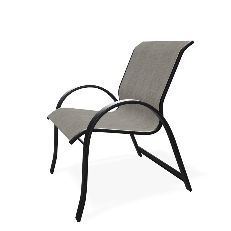 Aruba Outdoor Dining Armchair, Black