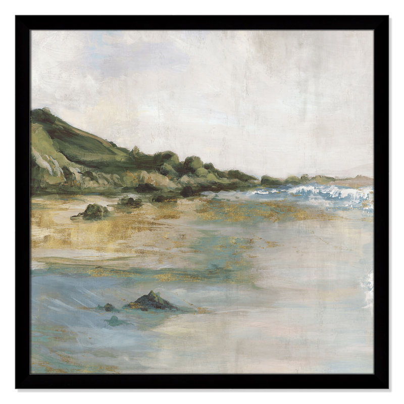 Impression «Tide’s Edge» par Casa Fine Arts, Impression encadrée noire sans passe-partout, H 37,5 po x l 37,5 po x P 1,25 po