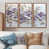 Toile avec cadre flottant brun