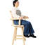 Chaise de bistro rustique avec rotation à 360 °, bois de sapin, brun, accoudoirs et repose-pieds pour une salle à manger charmante et charmante Chaise brune, pivotante, large repose-pieds, restaurant, maison-1066662735