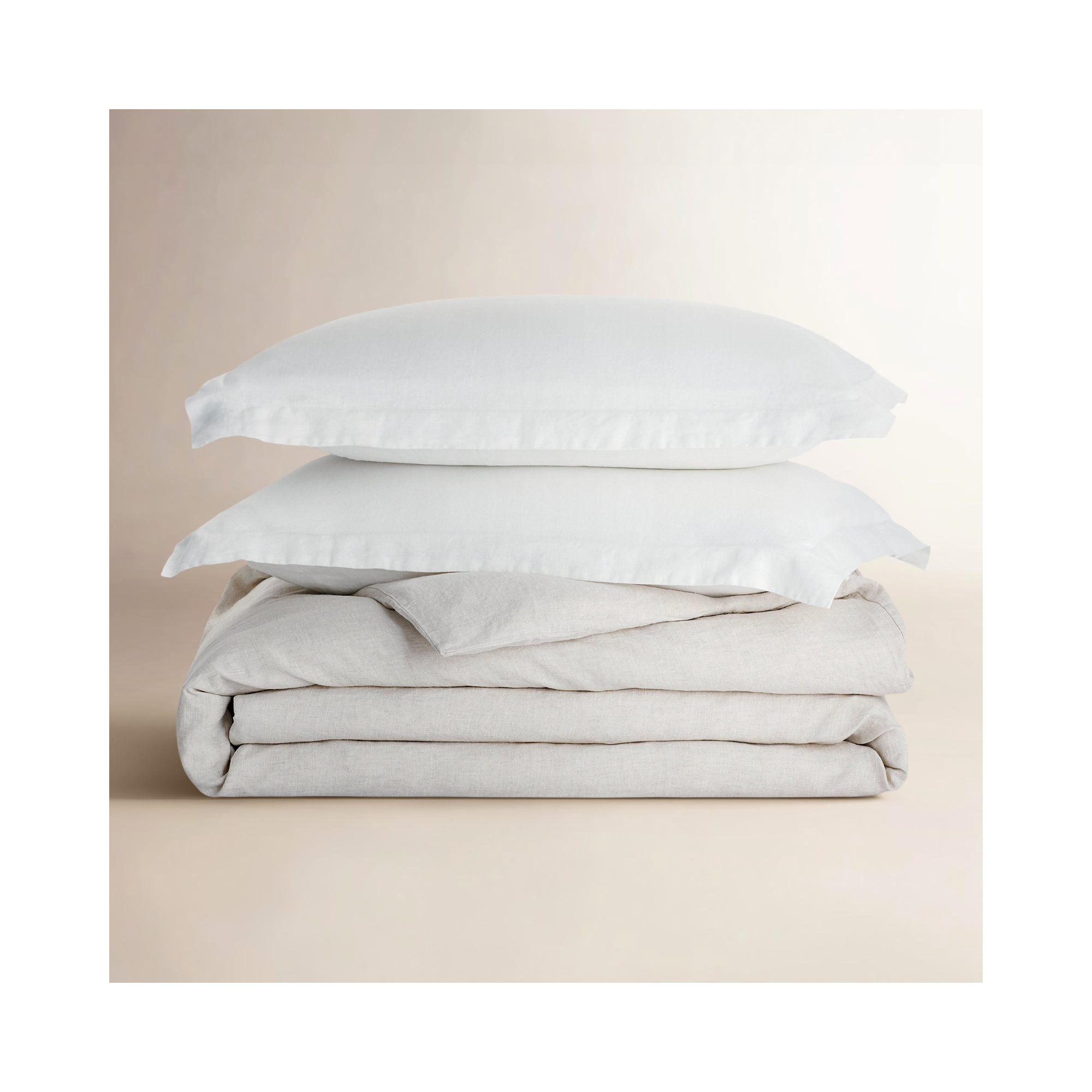 100% Linen Duvet Cover, Dark Gray, King Duvet Cover