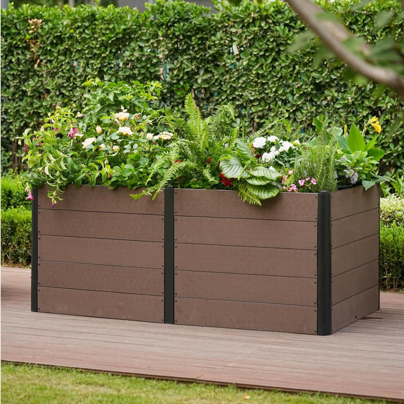 Lit de jardin surélevé en bois