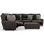 Canapé modulaire inclinable électrique 3 pièces Norihisa avec 1 repose-pieds cocktail