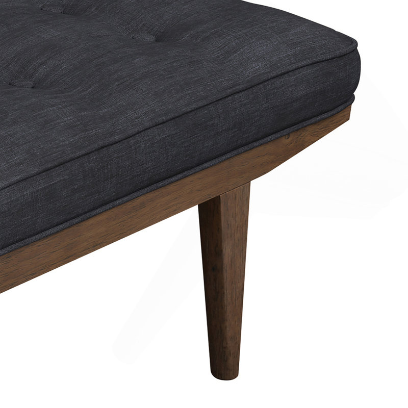Banc gris et chêne touffeté