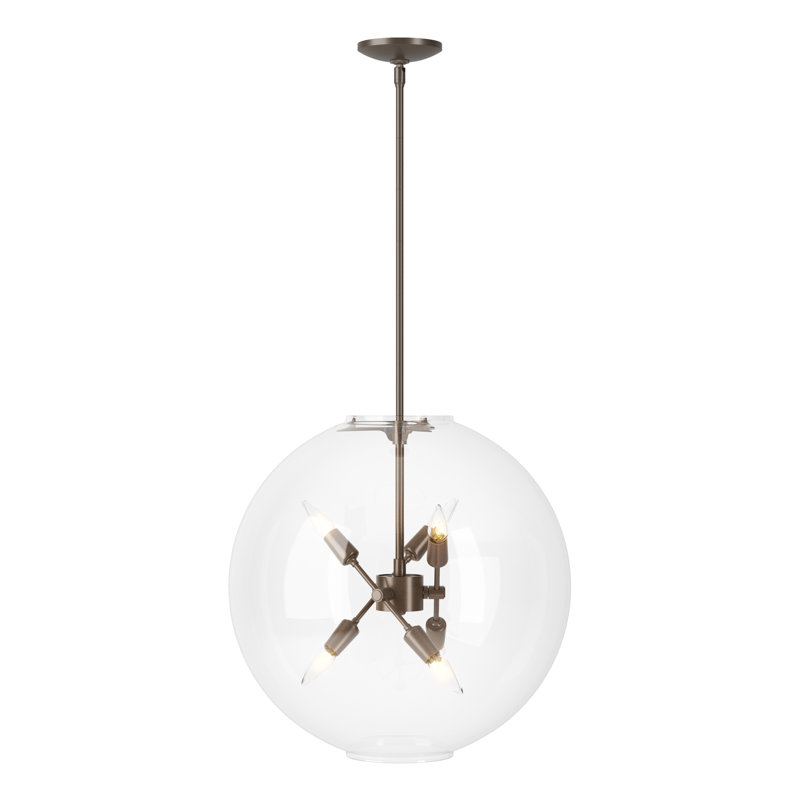 Luminaire suspendu 6 lumières Sfera, Bronze