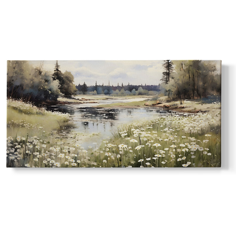 Landscape Series-MXIII- Gallery Wrapped Canvas -Ready to Hang, 16" H x 32" W
