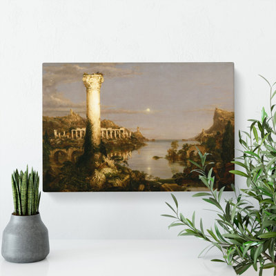 Course Of The Empire Desolation by Thomas Cole - Wrapped Canvas