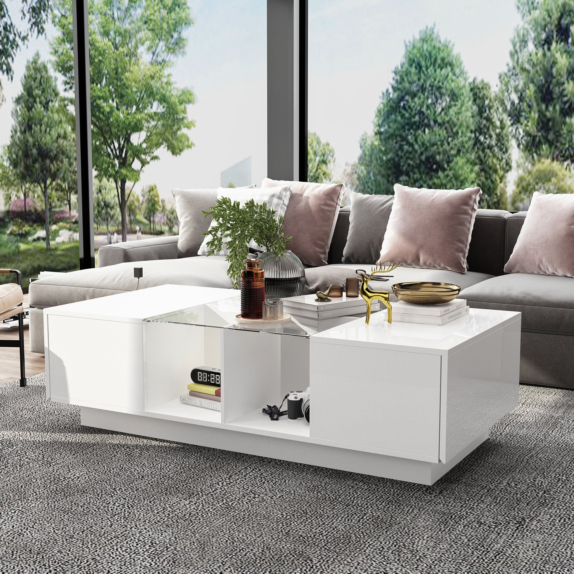 Ivy Bronx Aarryn Single Coffee Table & Reviews | Wayfair