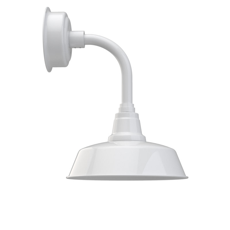 Paulina LED Barn Light, 22.25" H x 12" W x 17.38" D, White