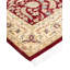 Tapis unique en laine rouge / beige / bleu 4 pi 2 po x 6 pi 4 po Mogul