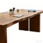 Ensemble de table de conférence moderne en bois massif pour 8 personnes avec 8 chaises de bureau-662200601
