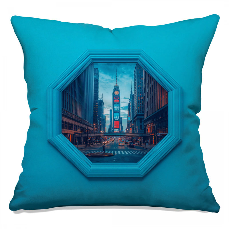 Coussins décoratifs New York Cityscape, 16 x 16 pouces