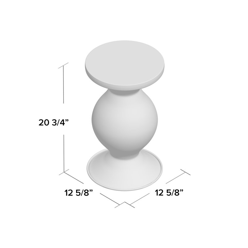 Tabouret d'appoint Oxley, Argent