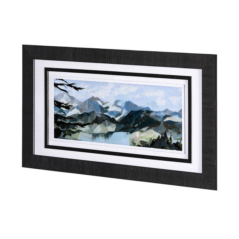 «Vista II a», reproduction d'art encadrée texturée matte sous verre, Vista I