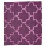 Purple Samsara Wool Rug - 5'1"" x 5'10""