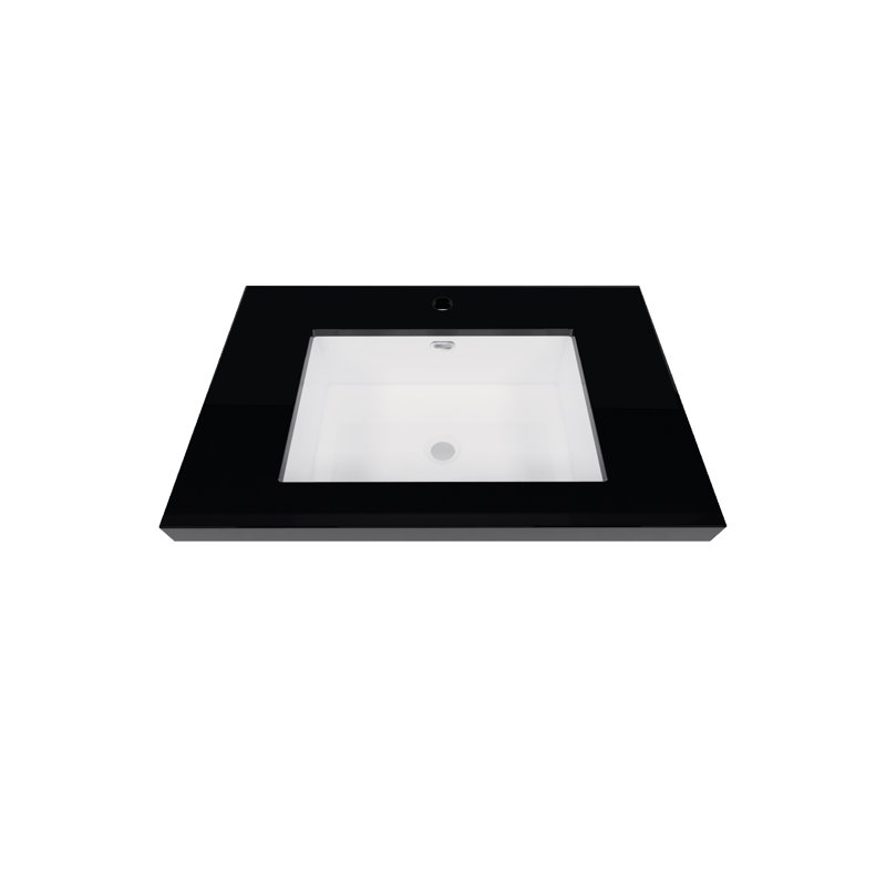 Belli 29.3'' Stone Single Bathroom Vanity Top with Sink