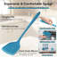 Ensemble de 6 ustensiles de cuisine en silicone, bleu marine, compatibles avec les poêles antiadhésives, non toxiques et lavables au lave-vaisselle.