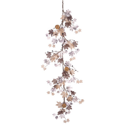  Burlap 60 in. Multicolor Autumn Burlap Garland