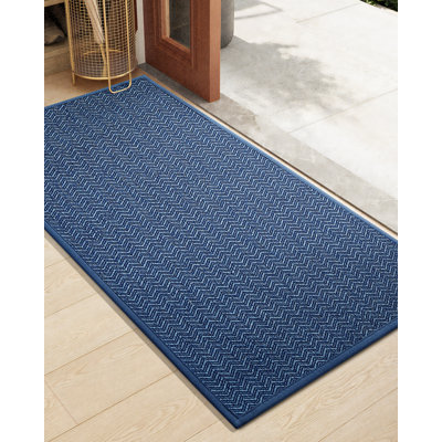 Melio Chevron Polyester Doormat 