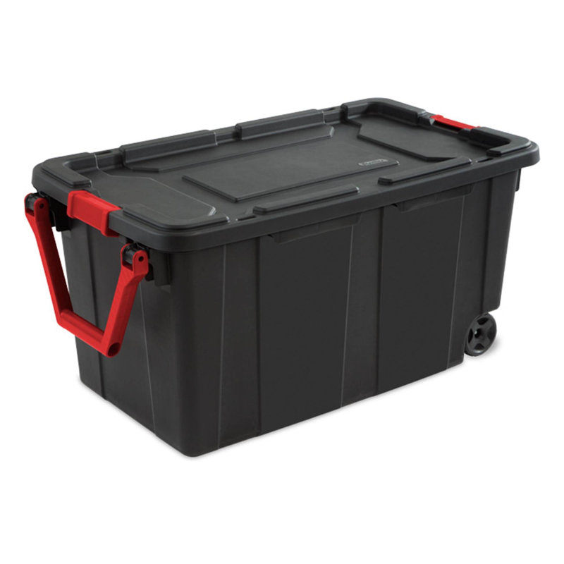 Plastic Storage Bin Set, 2 Pack
