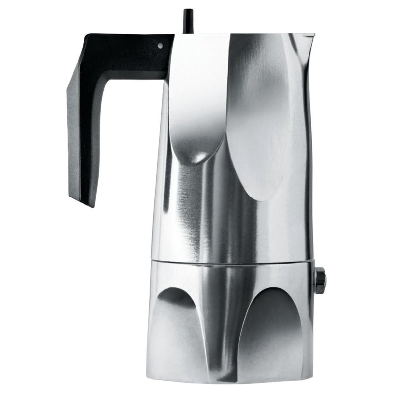Alessi Ossidiana Stovetop Espresso Maker, 1 Cup, Aluminium