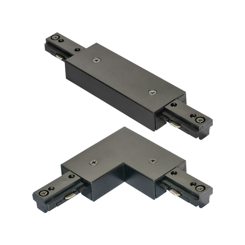 Adjustable L Connector/Feed, Black