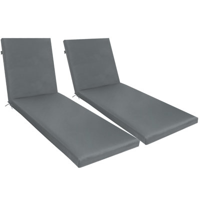 Outdoor Lounge Chair Cushion 2PCS Set Replacement Patio Funiture Seat Cushion Chaise Lounge Cushion-Lakeblue by Latitude Run