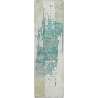 Premium Machine Washable Mayfield AMF2347 Abstract Rug