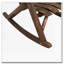 Chaise berçante d'extérieur en bois