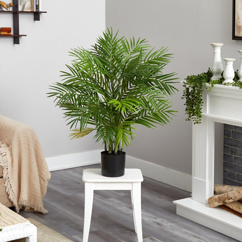 Faux Palm Tree in Pot, 36" H x 27" W x 27" D