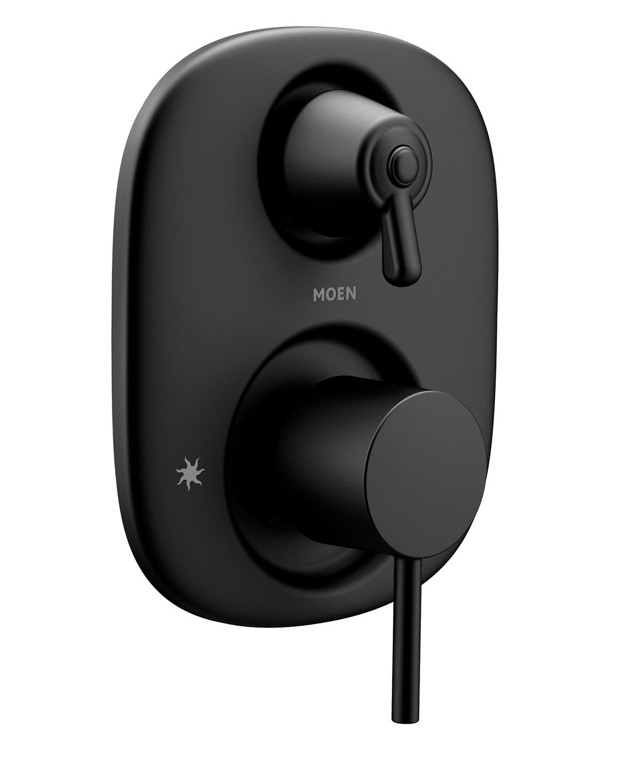Align 3-Function Thermostatic Shower Valve Trim, Matte Black