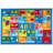 Jeromy Tufted Kids Multi-Colored Non-Slip Rubber-back Area Rug-325462523