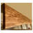 Custom Narrow Live Edge English Chestnut Wood Floating Shelves-345387966