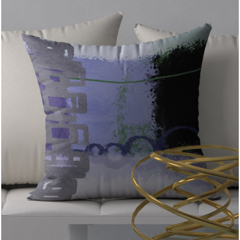 Housse de coussin carrée à motif décoratif varié et gratuit, 24" X 24"