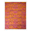 Rug & Kilim’S Scandinavian Geometric Orange-Gold And Pink Chenille Wool Rug-1070849068